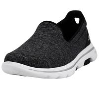 Skechers Mädchen Go Walk 5 Sneaker, Schwarz Black Textile White Trim BKW