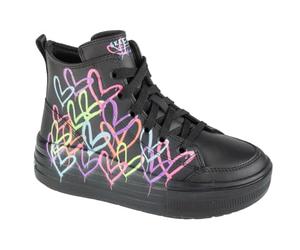 Skechers Mädchen Hyperlift Stiefelette, Black Synthetic Multi Trim, 27.5 EU