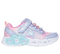 Skechers Mädchen Infinite Heart Lights - Heart Jewels Sneaker in Violett, Größe 27.5