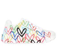 Skechers Mädchen JGoldcrown: UNO Lite - Spread the Love Sneaker in Weiss, Größe 33