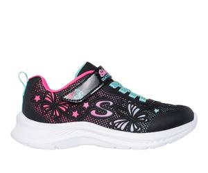 Skechers Mädchen Jumpsters 2.0 - Butterfly Flush Sneaker in Schwarz, Größe 35.5