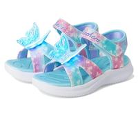 Skechers Mädchen Jumpsters Sandal - Butterfly Brights Sandalen in Blau-Mehrfarbig, Größe 32