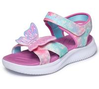 Skechers Mädchen Jumpsters Sandal Butterfly Brites, Pink Sparkle Synthetic/Multi Trim, 36 EU