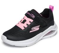 Skechers Mädchen Microspec Max Velocity, Schwarzes Mesh/Besatz, 11.5 Little Kid