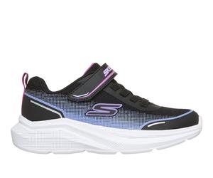 Skechers Mädchen Microspec Velocity Shoes in Schwarz, Größe 27.5, in der Maschine waschbar