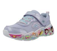 Lauflernschuh SKECHERS "PLAY SCENE-FUN SQUAD", Baby, Gr. 21, hellblau, flieder, Schuhe Lauflernschuh, Sneaker mit bunten Motiven verziert, Größenschablone zum Download (19666408-21) hellblau, flieder