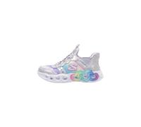 Skechers Mädchen Rainbow Cruisers Sneaker, Silberne Synthetik-Besatz, 13 UK Child