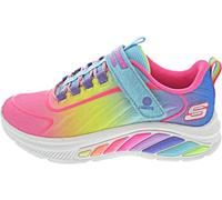 Skechers Mädchen Rainbow Cruisers Sneaker, Türkis Mesh Multi Trim, 9.5 UK Child