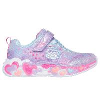 Skechers Mädchen S-Lights: Eternal Heart Lights Sneaker in Violett, Größe 27