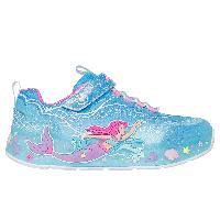 Skechers Mädchen S-Lights: Mermaid Dreams Sneaker in Blau, Größe 33.5