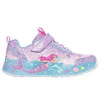 Skechers Mädchen S-Lights: Mermaid Dreams Sneaker in Violett, Größe 33.5