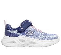 Skechers Mädchen S-Lights: Sola Glow 2.0 - Dazzle Steps Shoes in Blau/Rosa, Größe 28