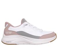 Skechers Mädchen Slip-ins: Contour Foam - Cozy Fit Sneaker in Weiss/Violett, Größe 33, in der Maschine waschbar