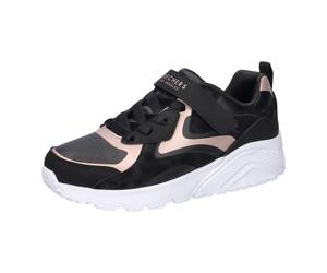 Skechers Mädchen Sneaker Uno Lite - Metallic Burst 310380L-BKRG 32 Black/Rose Gold