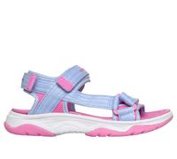 Sandale SKECHERS "TREAD SEEKER", Mädchen, Gr. 30, violett, Textil, Mesh, kontrastfarbene Details, Schuhe Sandale, Sommerschuh mit Klettverschluss, Größenschablone zum Download (13161251-30) violett