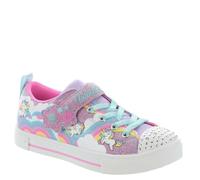 Skechers Mädchen Twinkle Sparks Jumpin' Clouds Sneakers, Lavender Synthetic Multi Trim, 33.5 EU