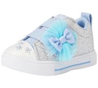 Skechers Mädchen Twinkle Toes Sneaker, Silberne Synthetik Blautöne, 5 UK EU