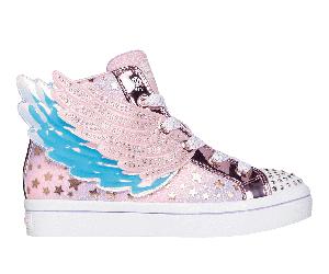 Skechers Mädchen Twinkle Toes: Twi-Lites 2.0 - Dreamy Wings Sneaker in Light Rosa, Größe 29