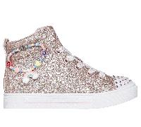 Skechers Mädchen Twinkle Toes: Twinkle Sparks - Charm Bestie Sneaker in Rose Gold, Größe 27.5