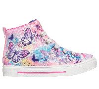 Skechers Mädchen Twinkle Toes: Twinkle Sparks - Flutter Daydream Sneaker in Hot Rosa, Größe 30