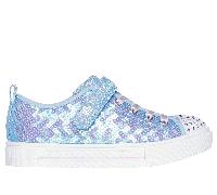 Skechers Mädchen Twinkle Toes: Twinkle Sparks - Sequin Party Shoes in Light Blau/Mint, Größe 28.5