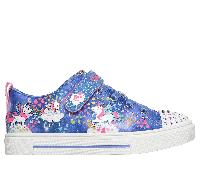 Skechers Mädchen Twinkle Toes: Twinkle Sparks - Unicorn Wonderland Sneaker in Blau, Größe 27.5