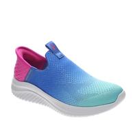 Skechers Girl's Ultra Flex 3.0-Color Boost Sneaker, Schwarz/Rosa, 6 Big Kid