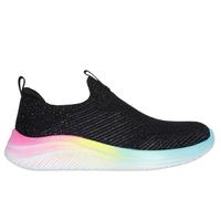 Skechers Mädchen Ultra Flex 3.0 - Shimmer Stroll Sneaker in Schwarz, Größe 36, in der Maschine waschbar
