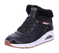 Skechers Mädchen Uno Cosy on Air winter boots, Black Pu Rose Gold Trim, 33 EU
