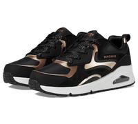 Skechers Mädchen Sneaker UNO Gen1 Color Surge Schwarz/Rosegold Flacher Absatz Größe 31