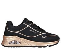 Skechers Mädchen UNO Gen1 - Cool Heels Sneaker in Schwarz/Roségold, Größe 38