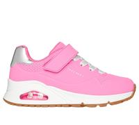 Skechers Mädchen UNO Gen1 - Summer Core Sneaker in Hot Rosa/Silber, Größe 36