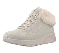 Skechers Mädchen UNO Lite Cozy LeopardSneaker | Air Cooled Memory Foam Warmfutter Schnürung und profilierte EVA Laufsohle