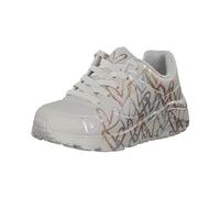 Skechers UNO Lite Metallic Love Sneaker, Naturfarben/Mehrfarbig, 34 EU