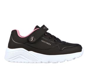 Skechers Mädchen Uno Lite Sneaker in Schwarz/Roségold, Größe 33