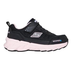 Skechers Mädchen Waterproof: Elite Sport Tread - Camp Rage Sneaker in Schwarz/Light Rosa, Größe 30