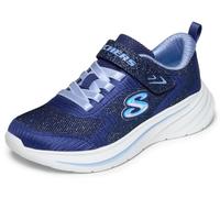 Skechers Mädchen Wave 92 Turnschuhe, Navy Textile Light Blue Trim, 32 EU