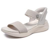 Skechers Martha Stewart's Ultra Flex 3.0 Shine on Us Sport-Sandalen für Damen, Natürlich, 37 EU