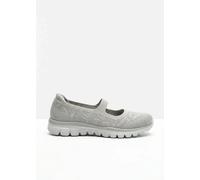Ballerina SKECHERS "GRACEFUL", Damen, Gr. 40, taupe, Textil, Glitzer, Schuhe Ballerina, Freizeitschuh, Schlupfschuh, Slipper mit Stretch-Fit (46047500-40) taupe