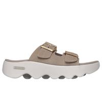 Skechers Damen Slide Sandale, Dark Taupe, 38 EU