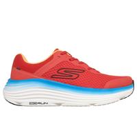 Skechers Max Cushioning Endeavour Sneaker in Orange/Blau, Größe 42.5, Vegan, in der Maschine waschbar