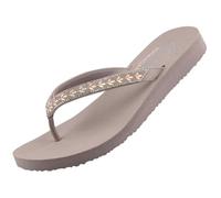 Skechers Meditation Lucky One Damen Zehentrenner Taupe/Multi EU 37