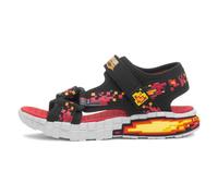 Skechers MEGA-Craft Sandal Schuhe, schwarz/rot, 35 EU