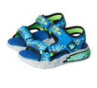 Skechers Mega-Splash 4K, Babyjungen Flache Sandale, Blue/Lime,
