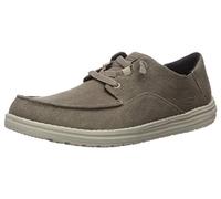 Skechers Melson Volgo Herren-Slipper aus Segeltuch, Braun, 46 EU
