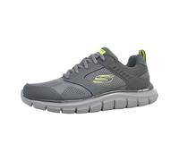 Skechers Men's 232398 Char Sneaker, Charcoal Leather/Mesh/Trim, 41.5 EU