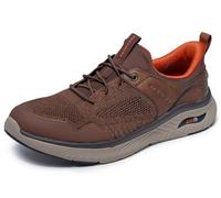 Skechers Men's Arch Fit Crosser-Emeric Sneaker, Braun, 13 Wide