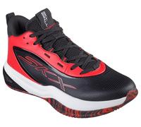 Skechers Herren Basketball Skx League Sneaker, Schwarz/Rot, 43 EU