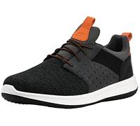 Skechers Men's Classic Fit Delson-Camben Charcoal/Orange Sneaker 10.5 W US | Lässig, luftgekühlter Memory-Schaum, Skech-Strick-Mesh, leicht, vegan