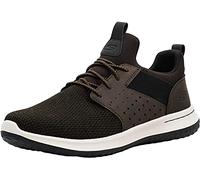 Skechers Men's Classic Fit Delson Camben Sneaker, Chocolate, 8 M US
